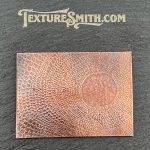 Textured surface sample with circular pattern.
