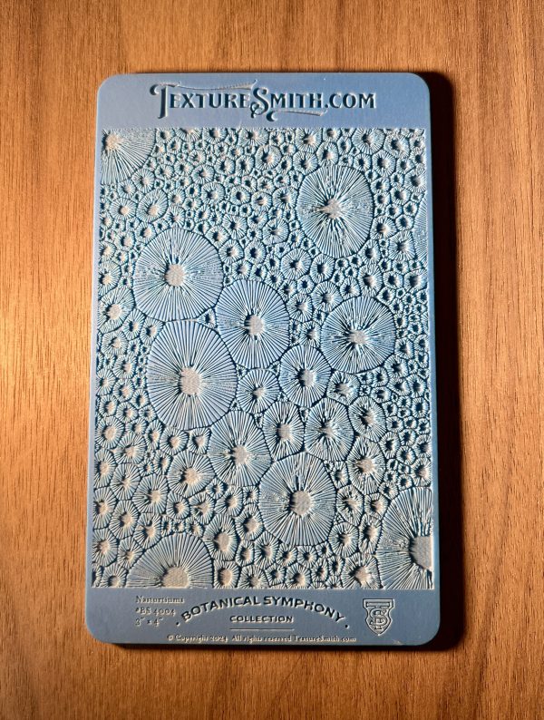 Garden Nasturtiums BS4004R - Metal Clay or Polymer Clay Texture Sheet