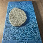Textured clay on blue textured background.
