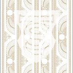 Ornate Egyptian-inspired pattern with lotus motifs.