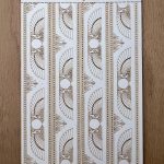 Decorative pattern with geometric designs.