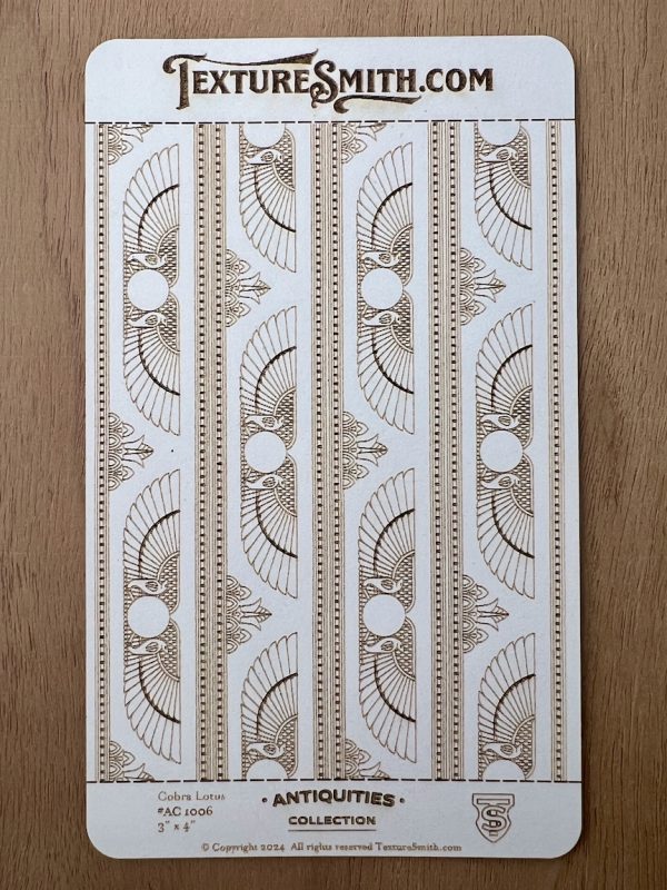 Decorative pattern with geometric designs.