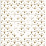 Art Deco geometric pattern in gold.