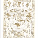 Intricate mystical design with abstract symbols.