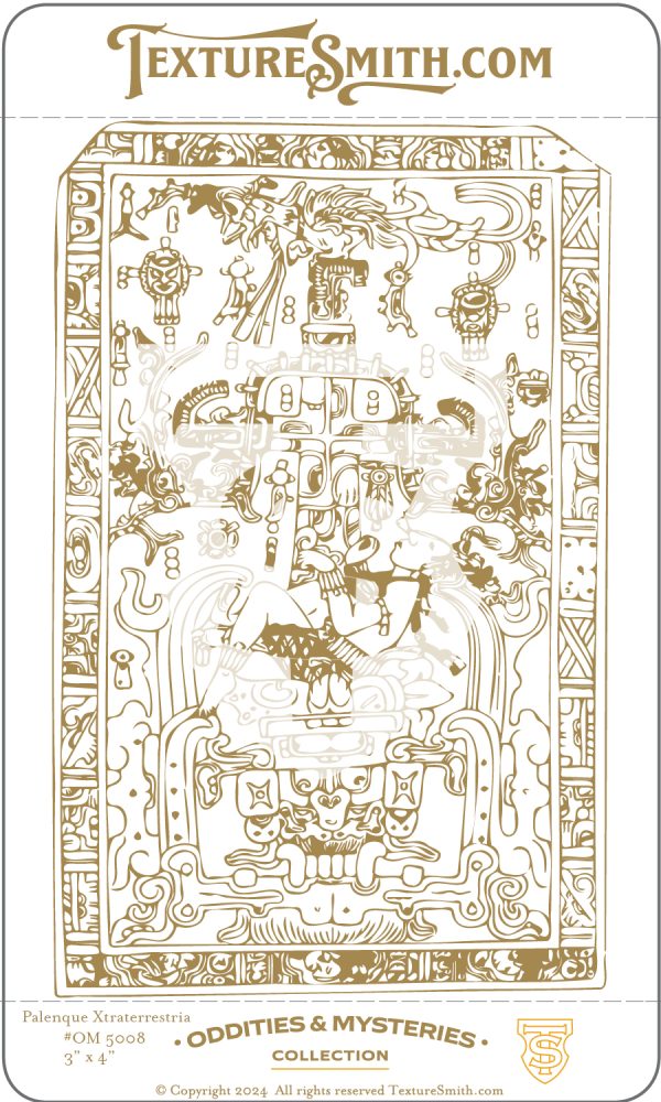 Intricate mystical design with abstract symbols.
