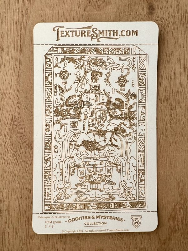 Palenque Xtraterrestria Laser EtchedTexture Paper Card OM5008