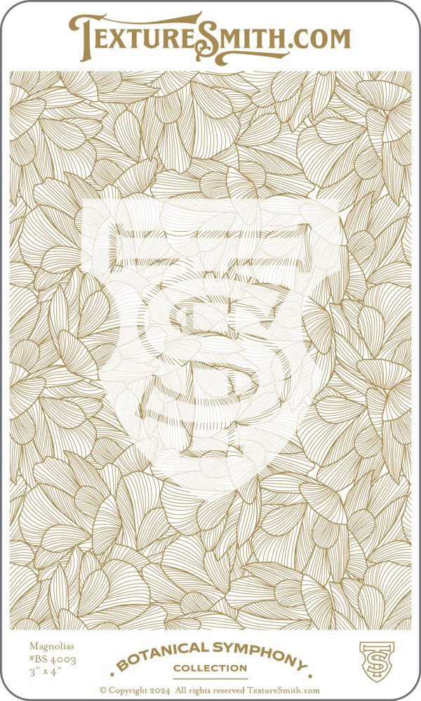 Botanical pattern with magnolia flowers design.