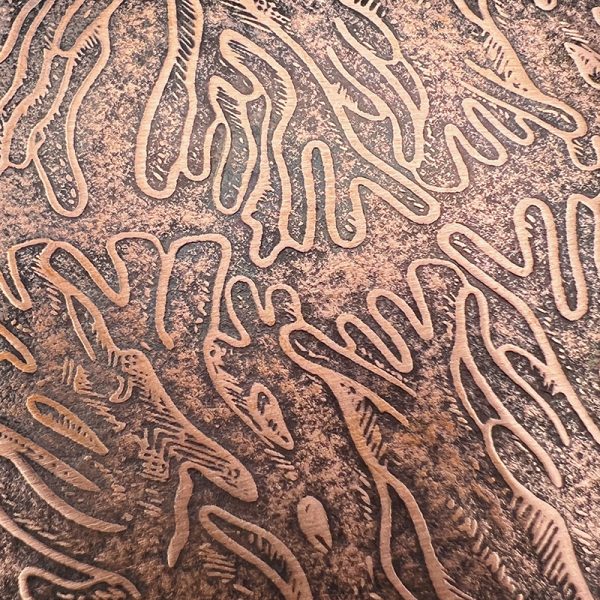 Abstract pattern with wavy, organic lines.