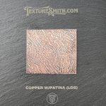 Copper with patina texture sample.