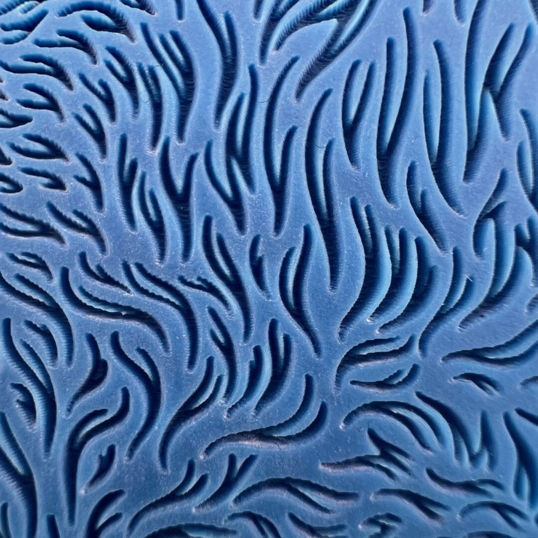 Abstract blue texture with wavy lines