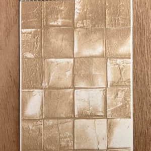 Textured gold and beige tile with a metallic sheen.