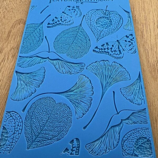 Decorative blue panel with intricate onion-themed pattern.