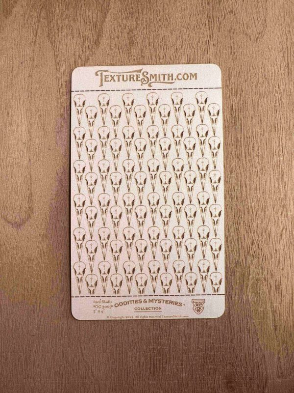 A card displaying numerous tiny deer head logos in rows.