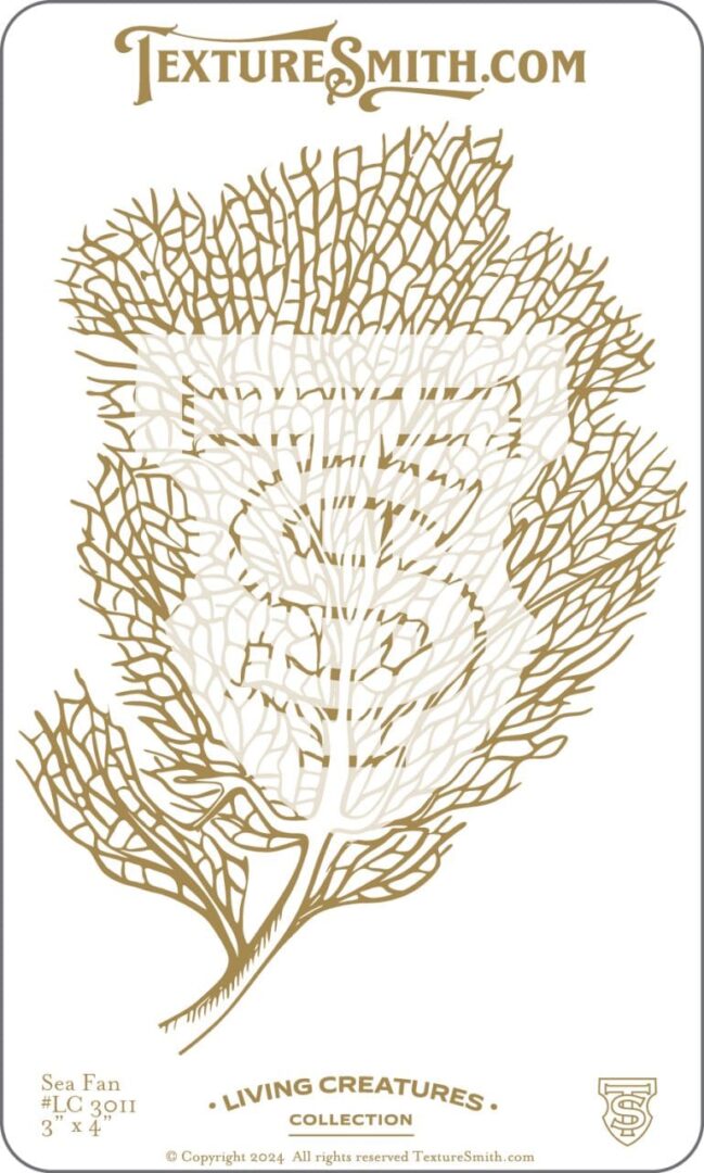 Intricate golden feather with abstract calligraphy inside.