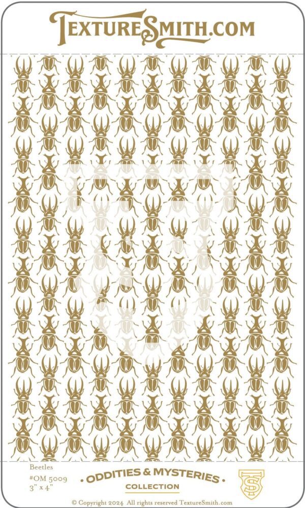 Pattern of brown ants forming the number 10 on a white background.