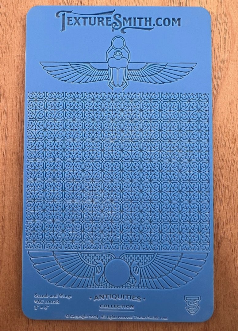 Scarab & Wings AC1002 – Metal Clay and Polymer Clay Rubber Texture Mat