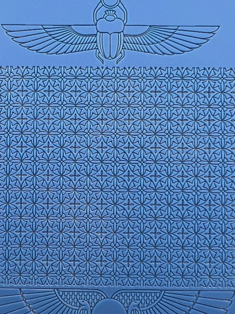 Scarab & Wings AC1002 – Metal Clay and Polymer Clay Rubber Texture Mat