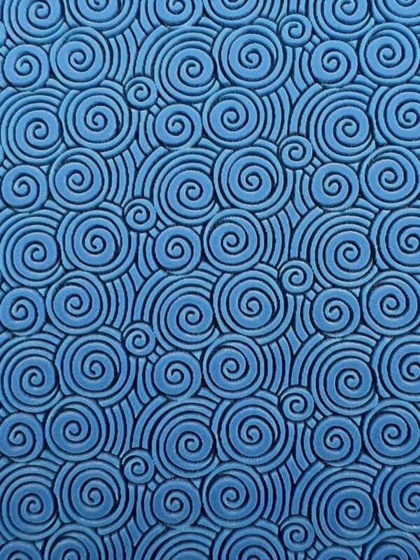 Detailed spiral motif in soft tones