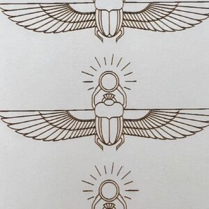 Sun Scarab - Paper Texture Card