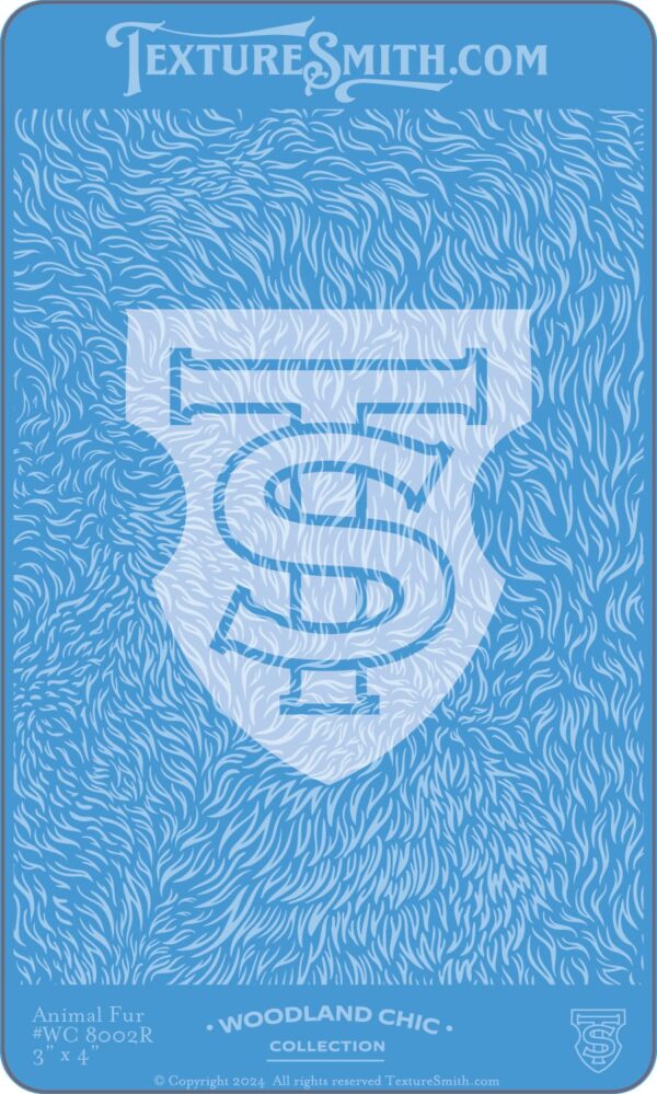 White stylized letters "TS" on a textured blue background.