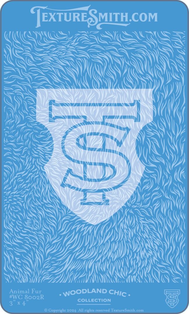 White stylized letters "TS" on a textured blue background.