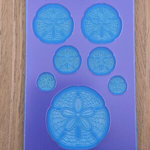 Purple sand dollar silicone texture mold