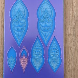 Mermaid lace silicone texture mold