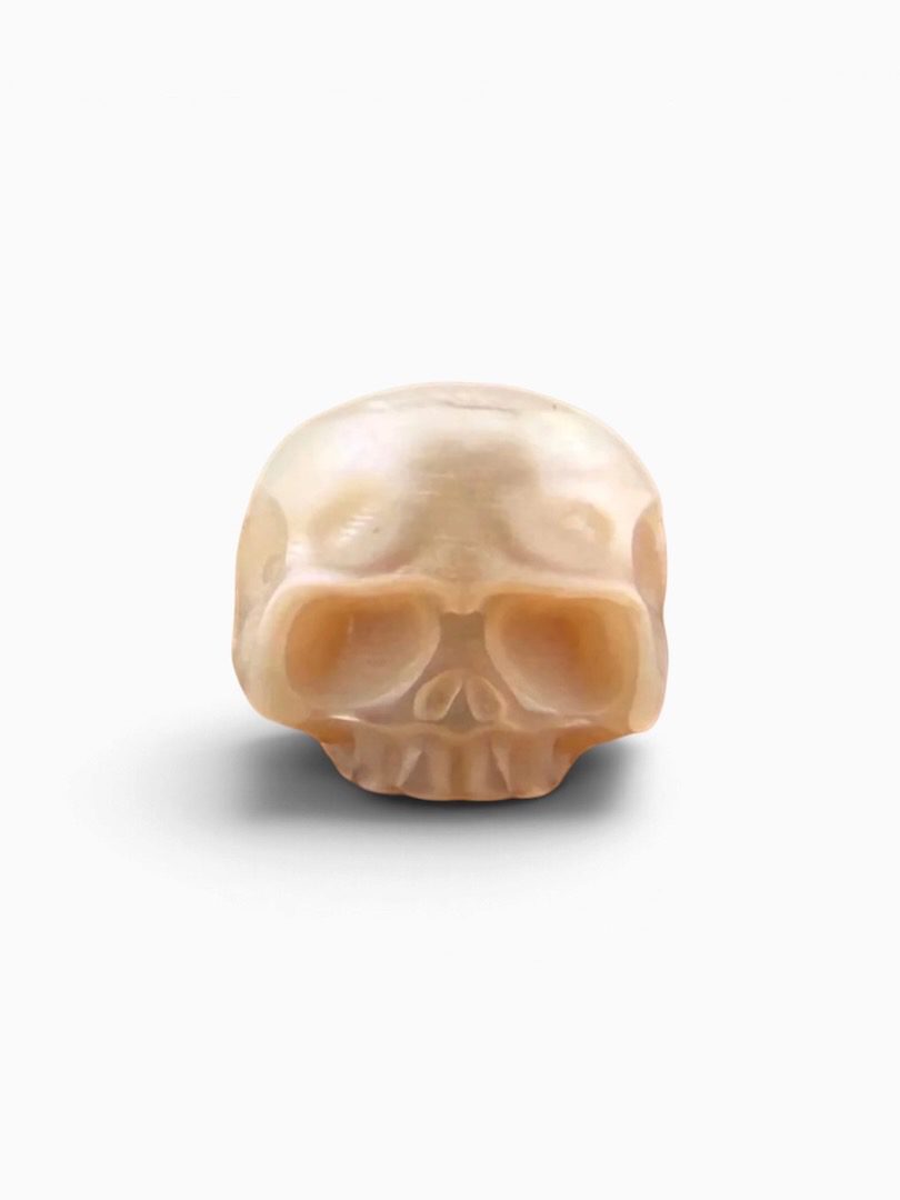 Pearl skull white half jaw
