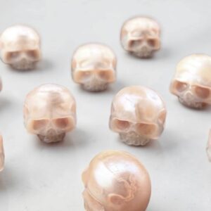 Pearl Skull: White, Half Jaw